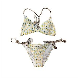 Victorias Secret Pineapple Print Bikini Set Size L